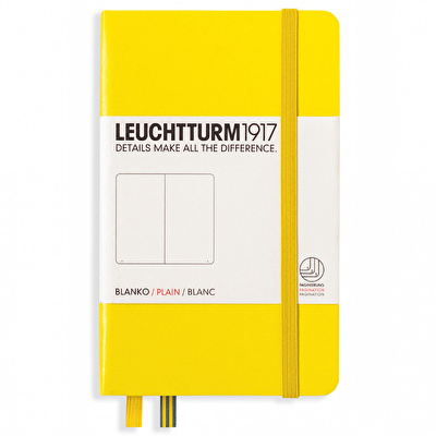 LEUCHTTURM Not Defteri Cep Boy (A6) Çizgili, Limon Sarı